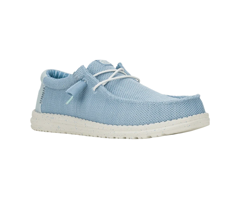 Hey Dude Wally Stretch-Socken für Herren, Mokassins | Wolkenblau / Morgenblau