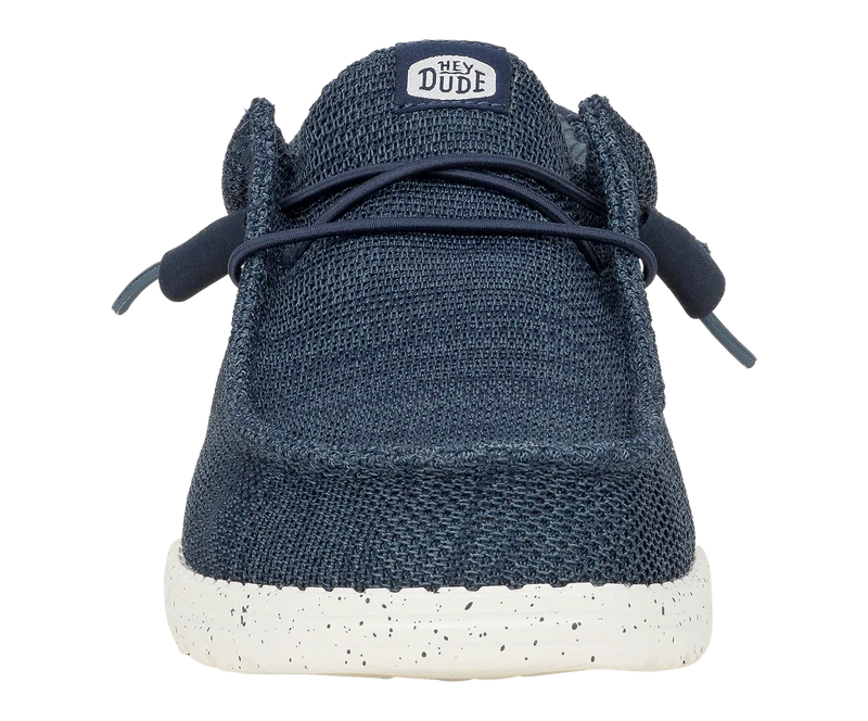 Hey Dude Wally Stretch-Socken-Mokassins für Herren | Marineblau