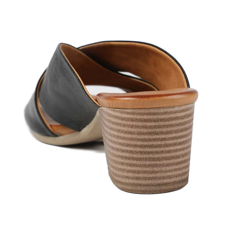 Smart Leather Mules - BELMET41004 / 327 230 - Black