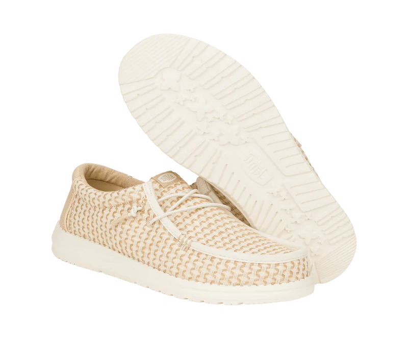 Hey Dude Wally Herren-Mokassin aus gewebter Jute | Reiher / Irish Cream