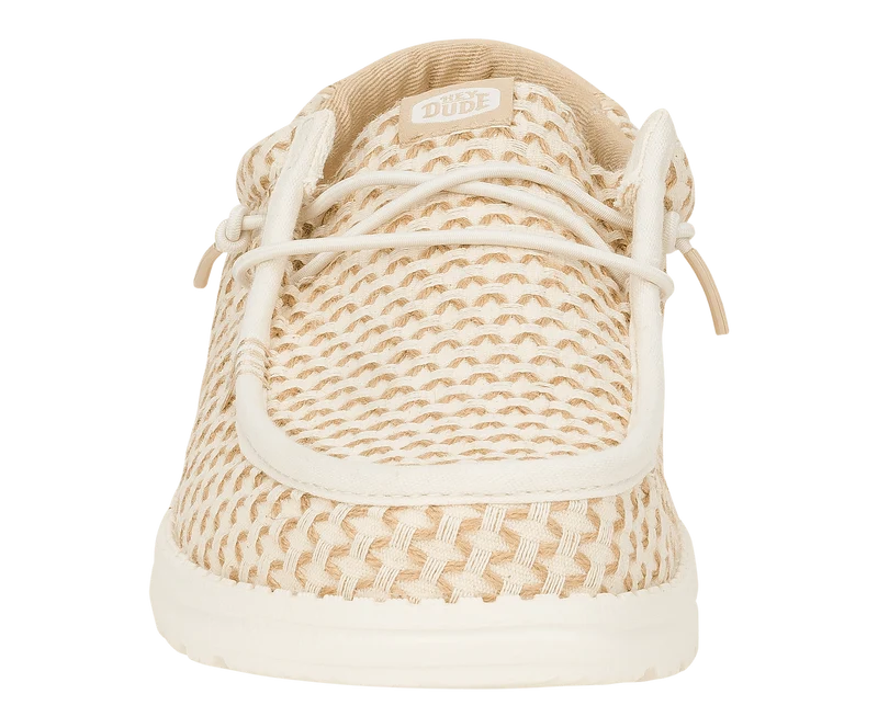 Hey Dude Wally Herren-Mokassin aus gewebter Jute | Reiher / Irish Cream