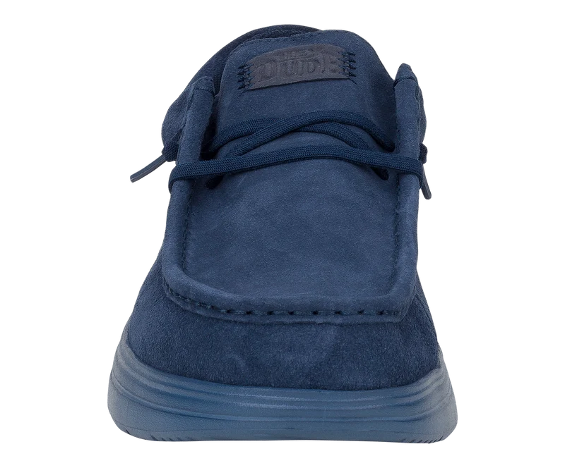 Hey Dude Herren-Mokassin von Wally COMF aus Wildleder | Marineblauer Blazer / Stargasso-Blau