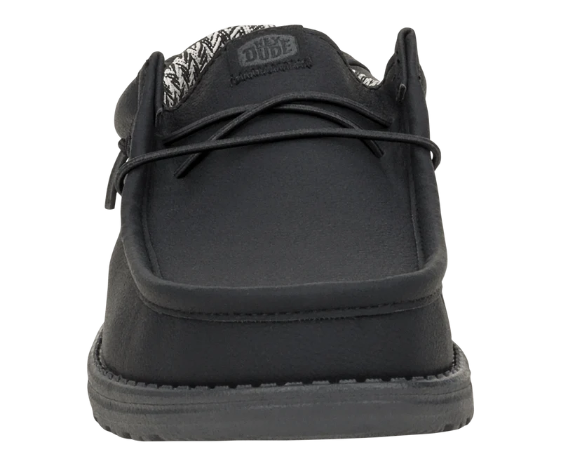 Hey Dude Wally Classic Herrenmokassin | Schwarz/Anthrazit