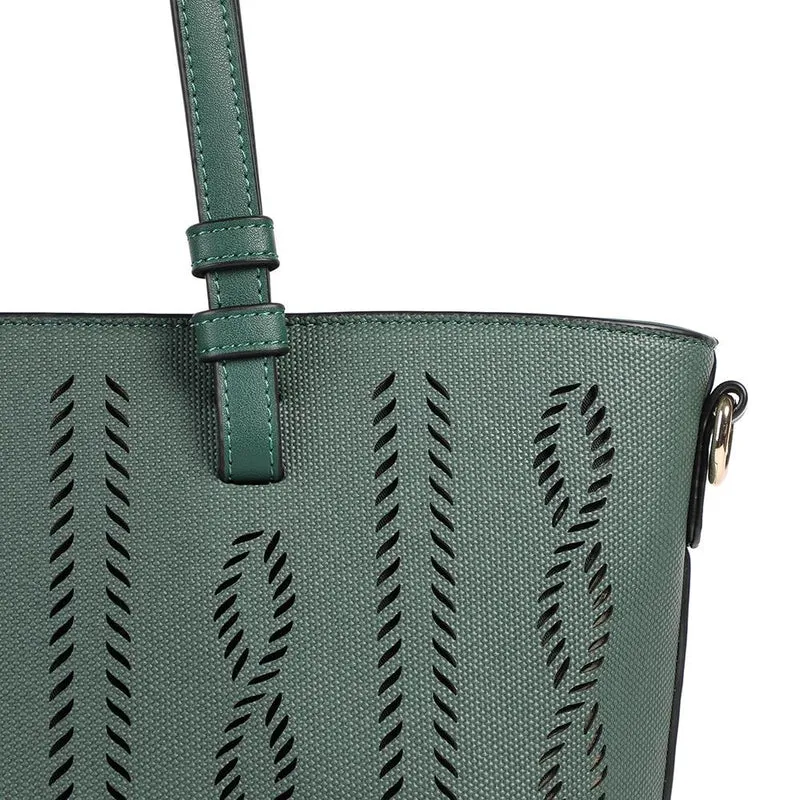 Patterned Daily Handbag - BELHETIA41006 / 327 412 - Green