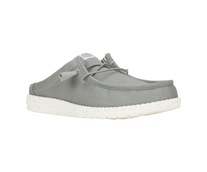 Hey Dude Wally Slip Herren-Mokassin aus Stretch-Canvas | Grau