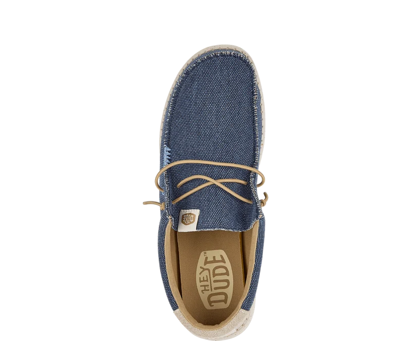 Hey Dude Wally Coastline Jute-Mokassin für Herren | Marineblau