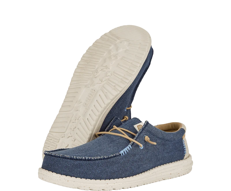 Hey Dude Wally Coastline Jute-Mokassin für Herren | Marineblau