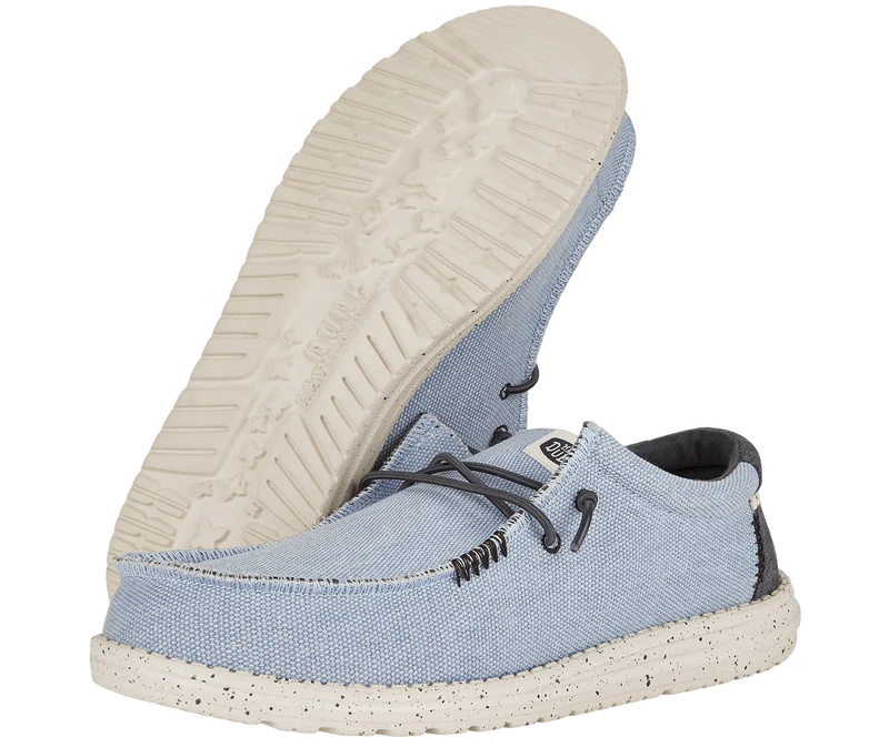 Hey Dude Wally Coastline Jute-Mokassin für Herren | Steinweiß