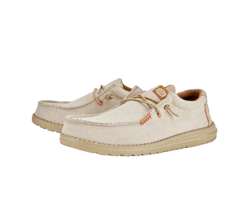Hey Dude Wally Coastline Jute-Mokassin für Herren | Silber