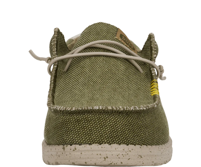 Hey Dude Wally Coastline Jute-Mokassin für Herren | Oliv
