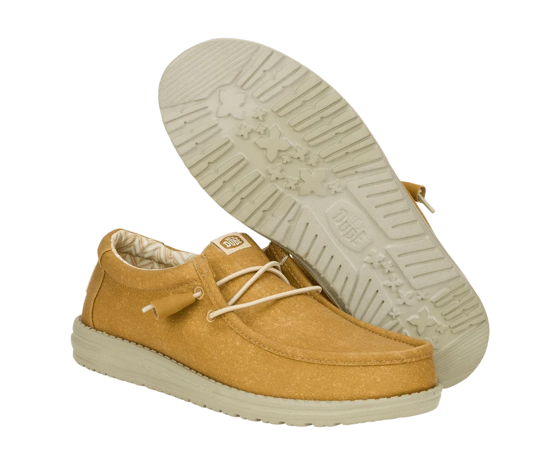 Hey Dude Wally Herren-Mokassin aus Stretch-Canvas | Cumin Brown