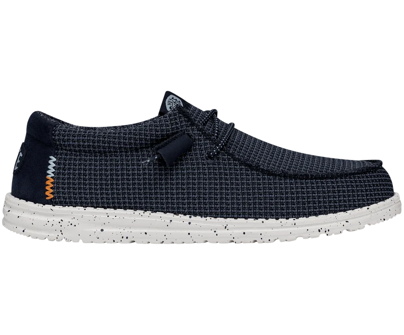 Hey Dude Wally Sport Mesh-Mokassin für Herren | Marineblau