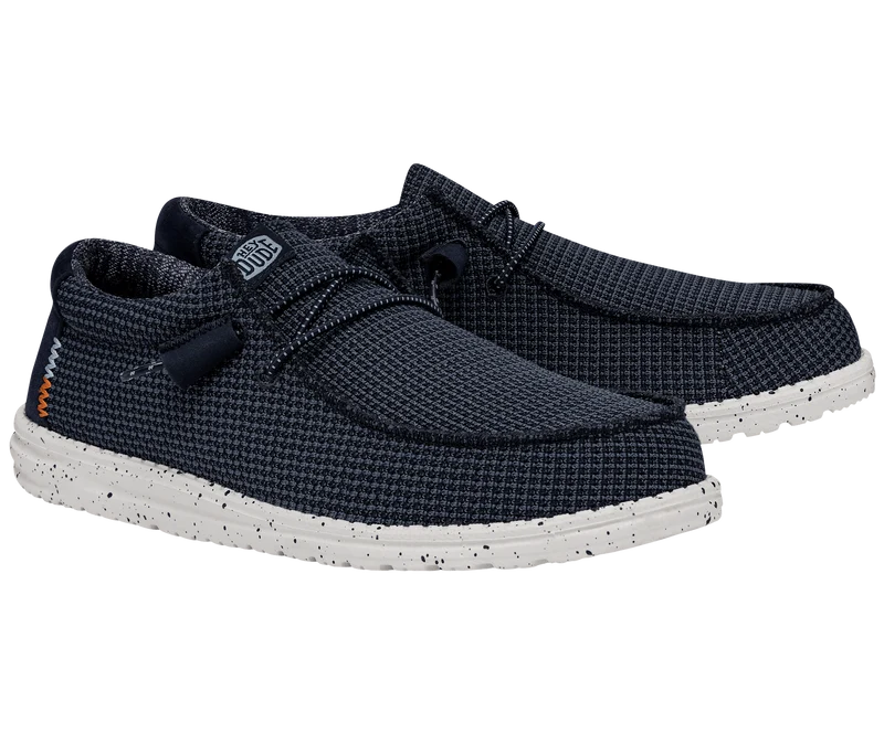 Hey Dude Wally Sport Mesh-Mokassin für Herren | Marineblau