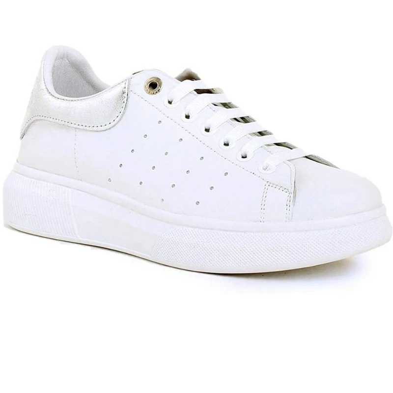 Carmela Plateau-Sneaker aus Leder für Damen – Weiß