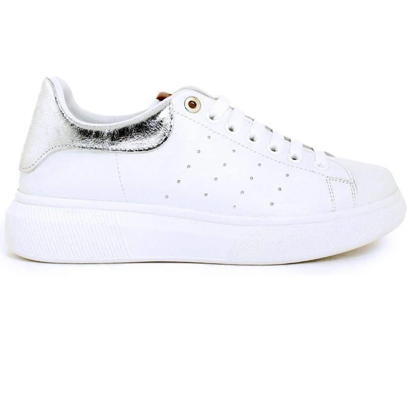 Carmela Plateau-Sneaker aus Leder für Damen – Weiß