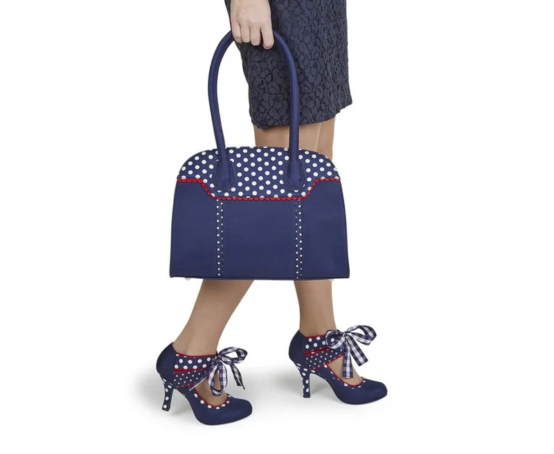 Ruby Shoo - Aisha - Blaue Tupfen