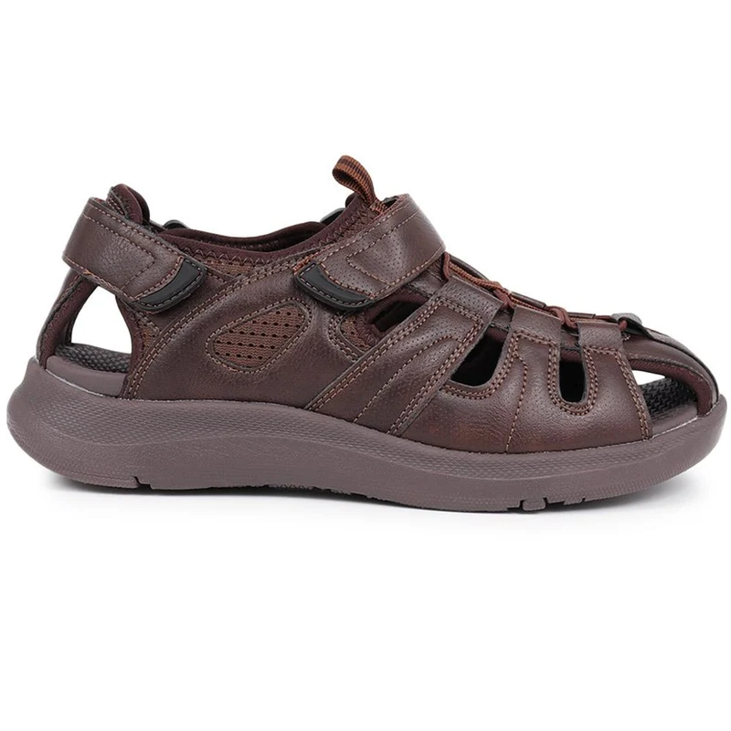 Dual Touch-Fastening Sandals - XIAM39003 / 325 673 - Dark Brown