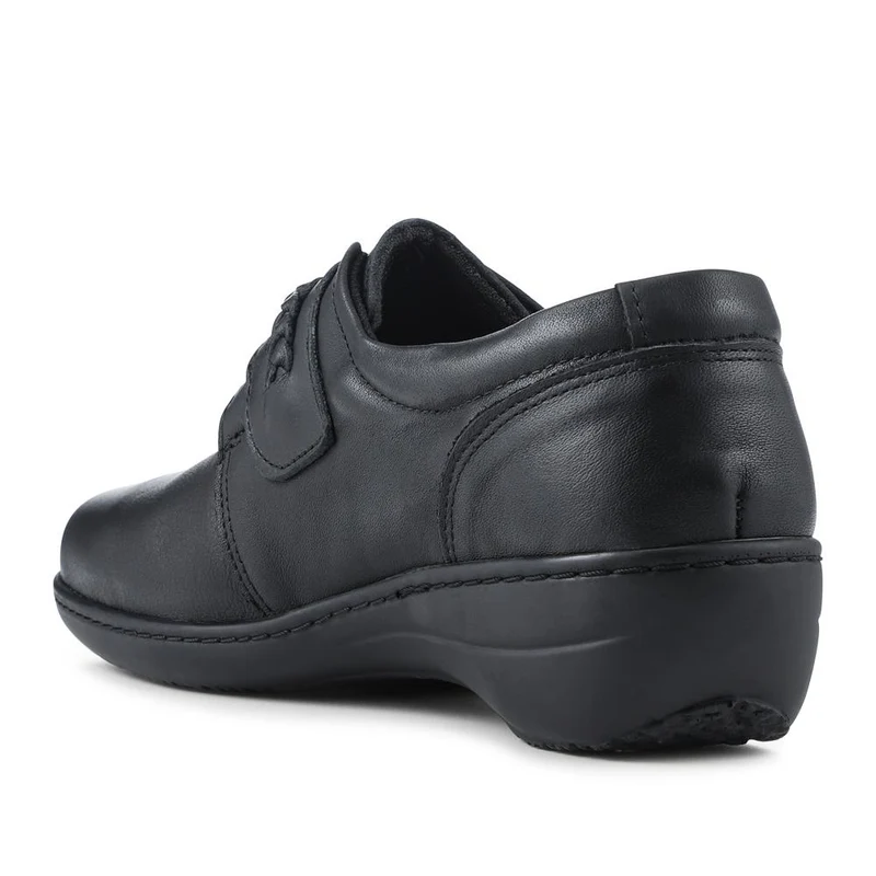 Loretta Leather Adjustable Fit Monk Shoes - HAK42019 / 328 600 - Black