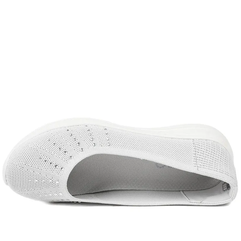 Wide Fit Memory Foam Sporty Pumps - BRK43008 / 328 977 - Grey
