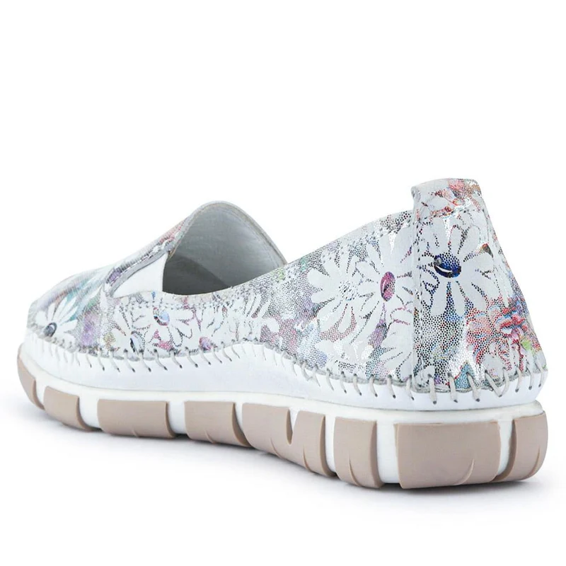 Slip-On Leather Pumps - GOKH39011 / 326 241 - Floral
