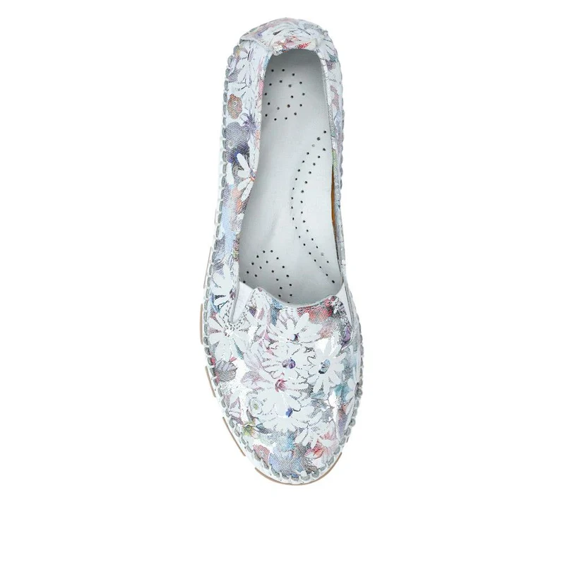 Slip-On Leather Pumps - GOKH39011 / 326 241 - Floral