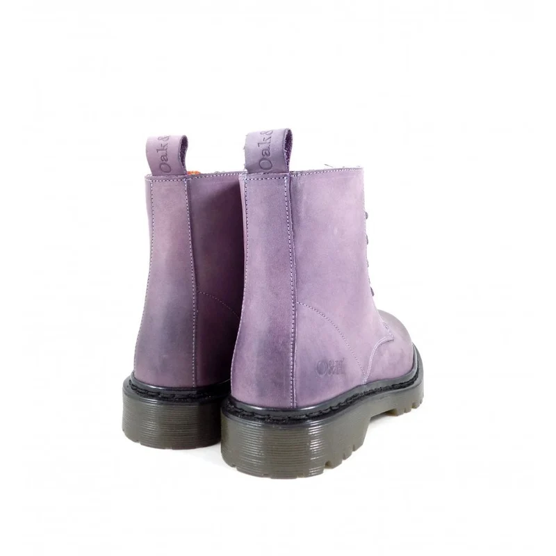Oak & Hyde Damen Brixton 7 Lederstiefel - Lila
