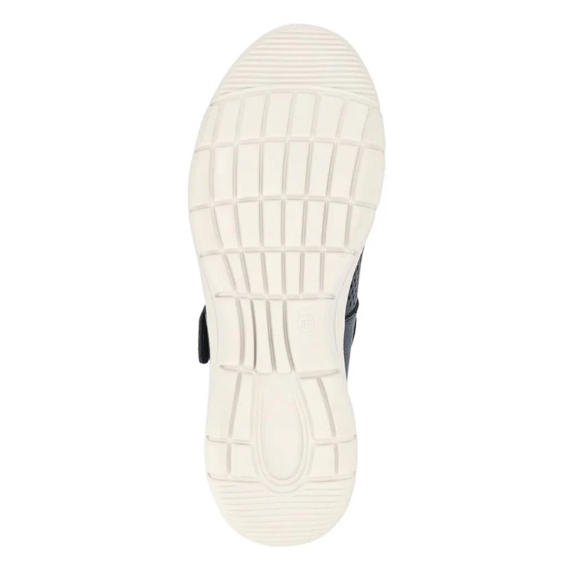 Wide Fit Chunky Leather Mary Janes - BRK41037 / 327 020 - Navy