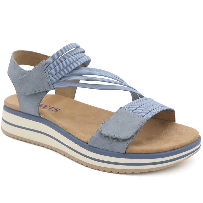 Chunky Lightweight Adjustable Sandals - GANG43001 / 329 041 - Blue