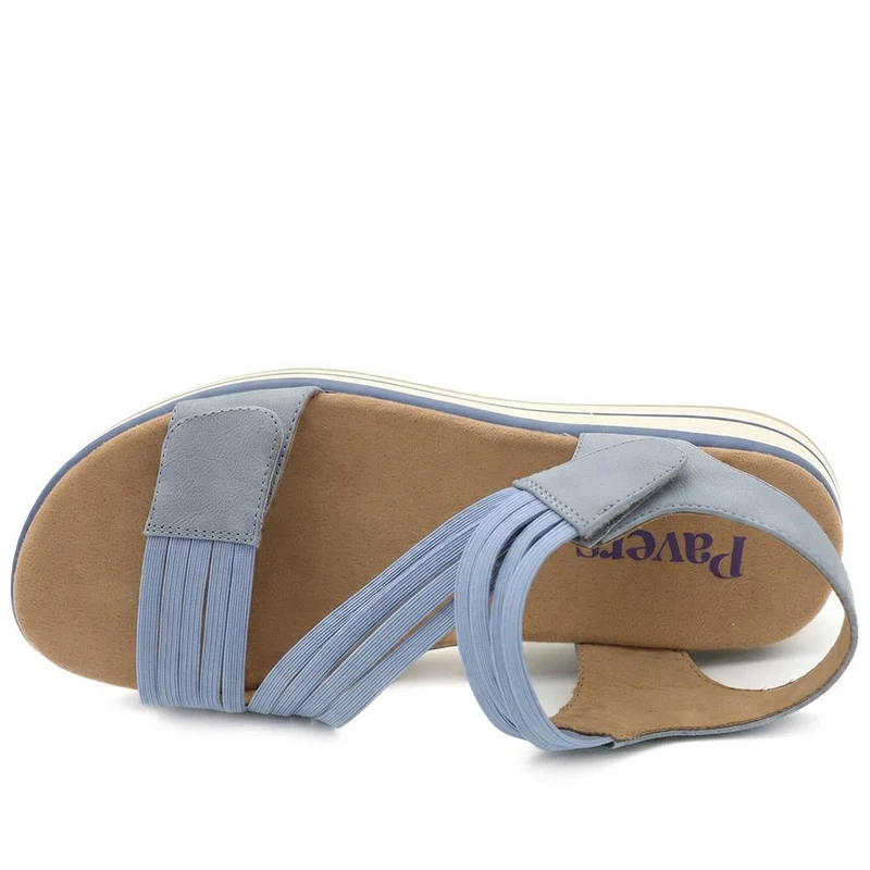 Chunky Lightweight Adjustable Sandals - GANG43001 / 329 041 - Blue