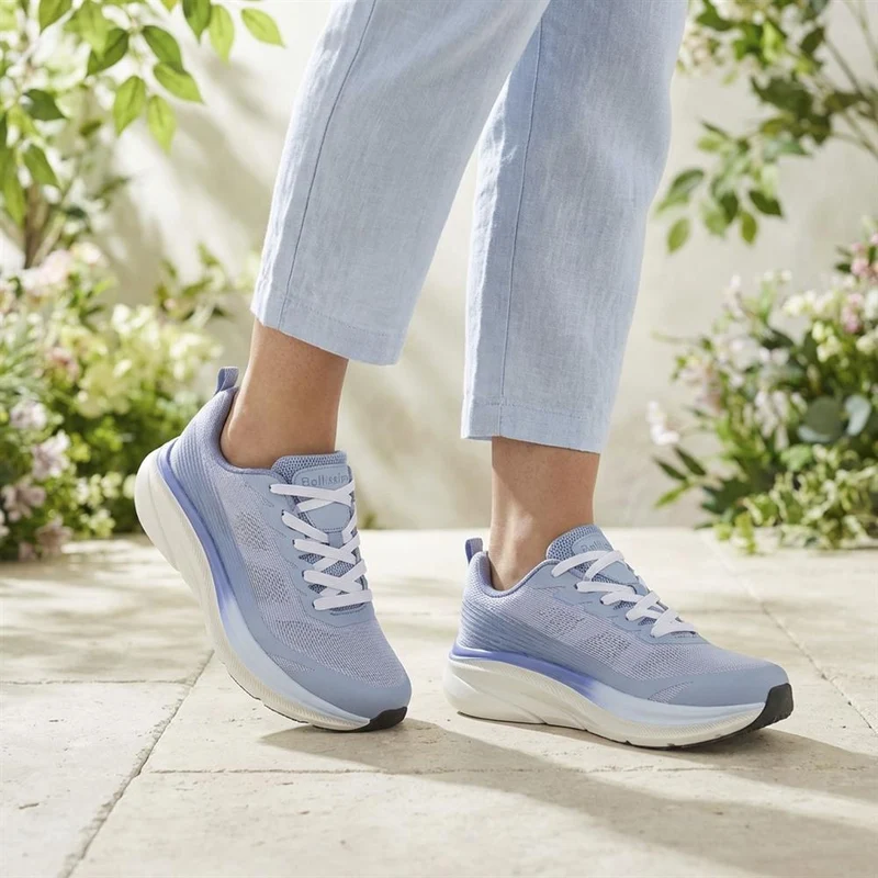 Bellissimo Memory Foam Lace Up Trainers - BELSUNCH43001 / 329 309 - Blue