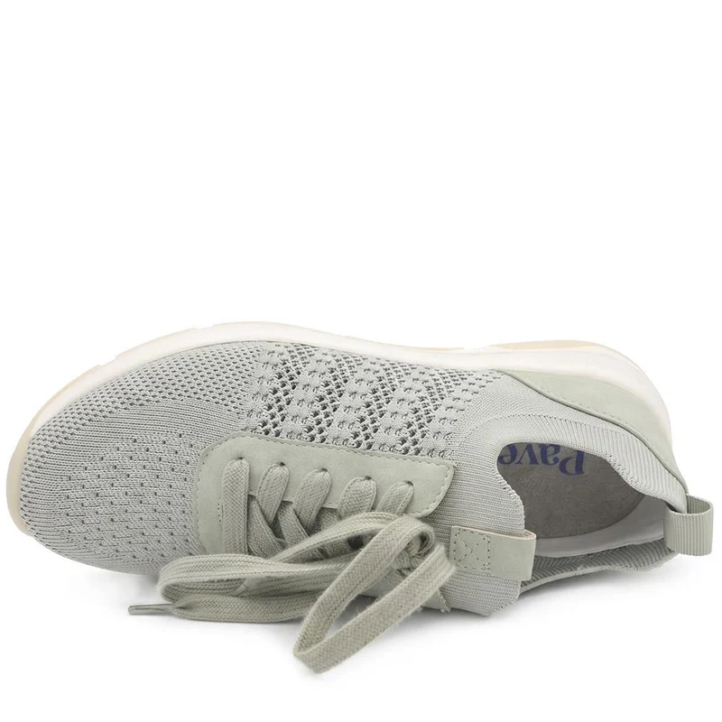 Breathable Lace Up Sporty Trainers - WBINS43070 / 329 264 - Khaki
