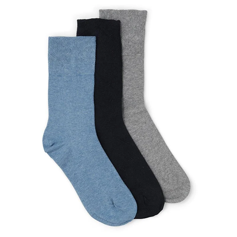 Ladies Diabetic Socks 3 Pack - DAVJA27002 / 313 220 - Blue-Grey