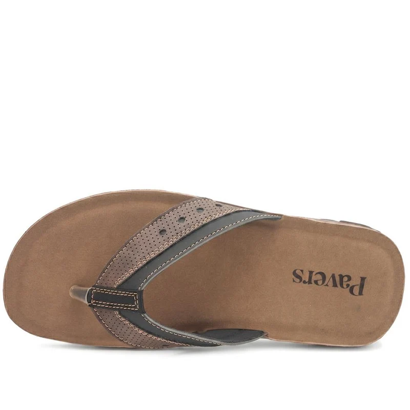 Grippy Cross Strap Mule Sandals - INB43017 / 329 218 - Brown