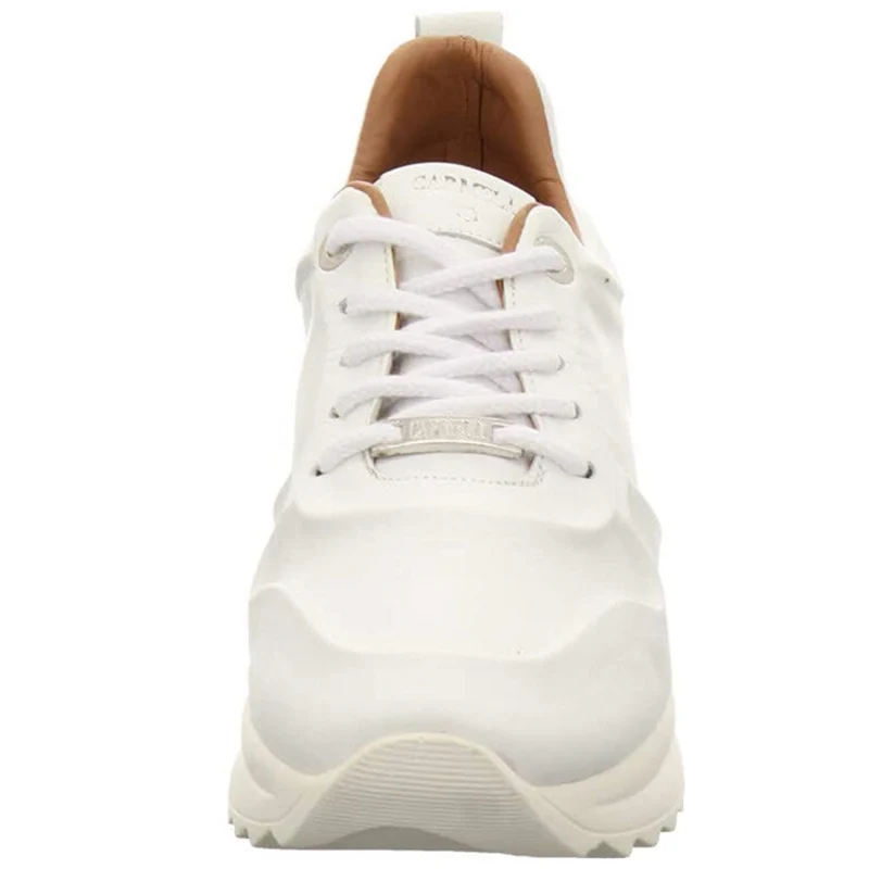 Carmela Plateau-Sneaker aus weichem Leder für Damen – Weiß