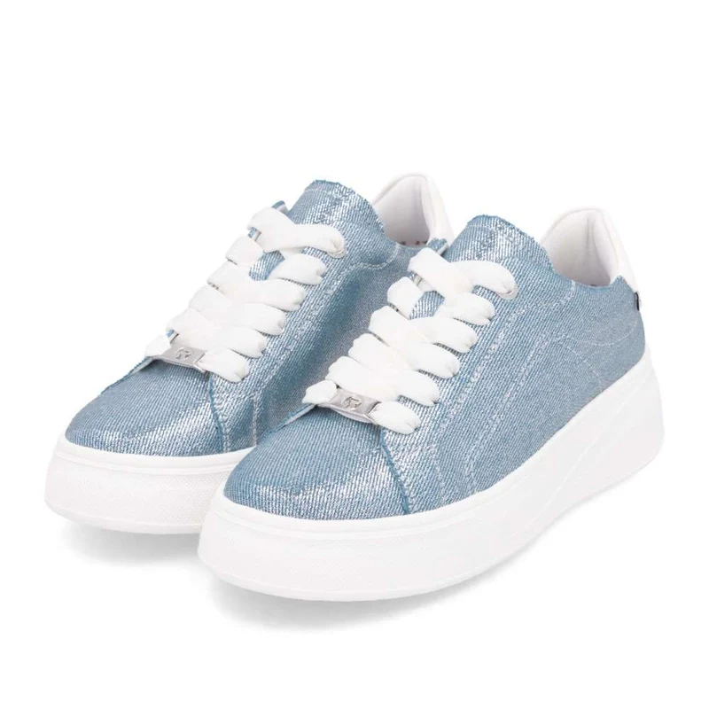 Rieker Modische Damen-Sneaker – Blau