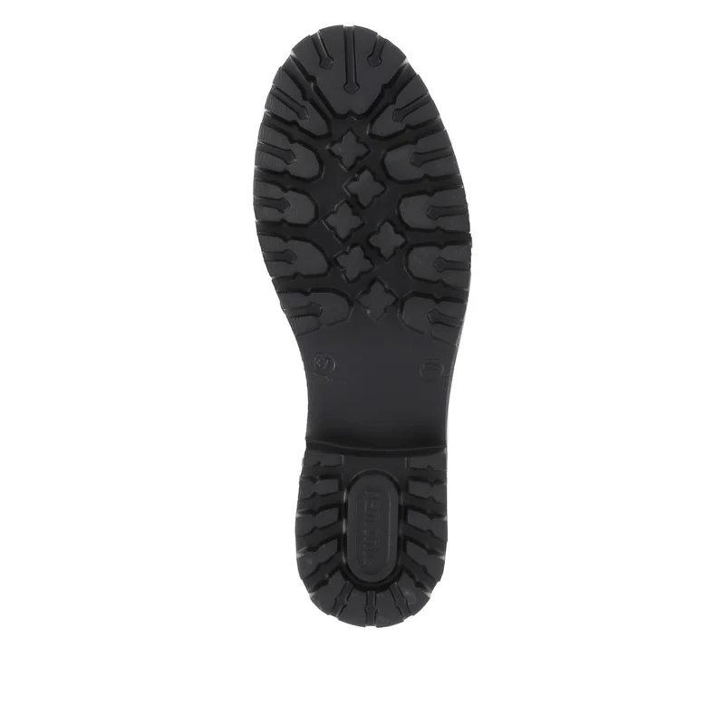 Remonte Damen-Stiefelette „Elle“ aus mit Fleece gefüttertem Leder – Schwarz