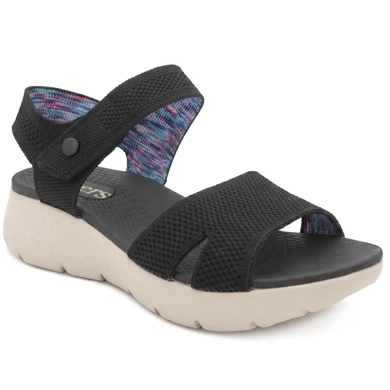 Pop Fasten Active Wedge Heel Sandals - BAIZH43025 / 329 329 - Black