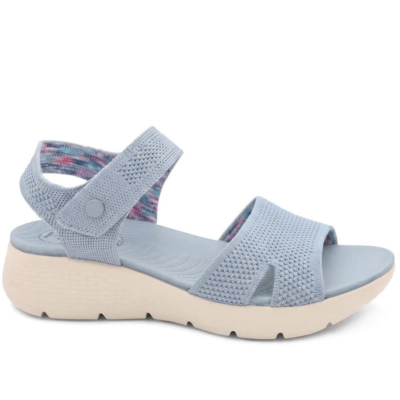 Pop Fasten Active Wedge Heel Sandals - BAIZH43025 / 329 329 - Blue