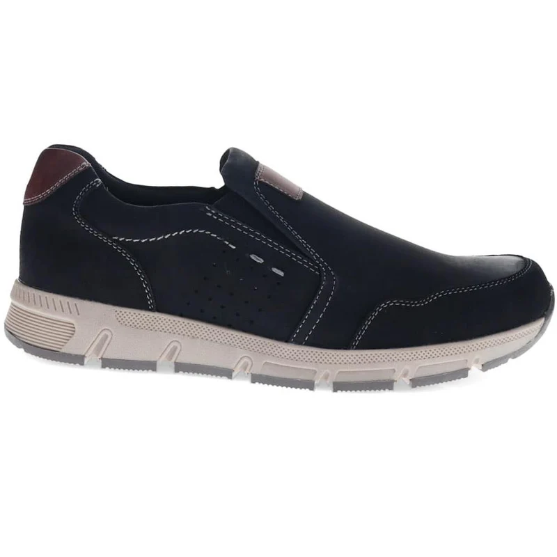Wide Fit Casual Slip-On Trainers - WBINS40029 / 325 788 - Black