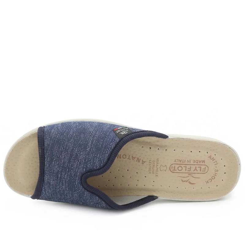 Fly Flot Stretch Fit Mule Sandals - FLY43014 / 328 647 - Navy Shimmer