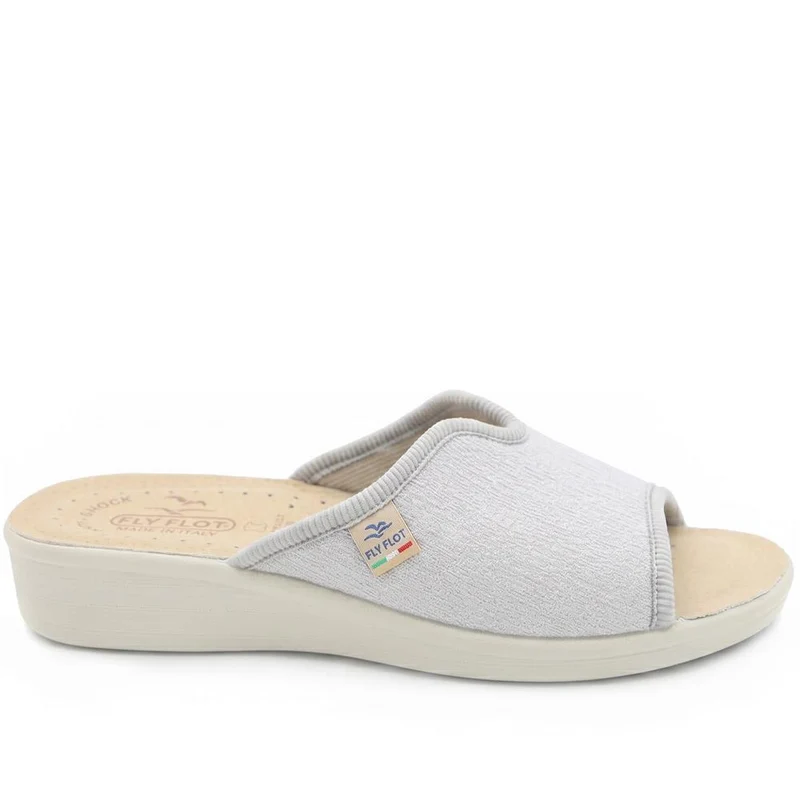 Fly Flot Stretch Fit Mule Sandals - FLY43014 / 328 647 - Silver Shimmer