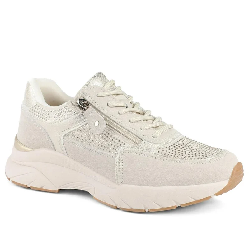 Casual Cushioned Zip & Lace Trainers - WOIL43025 / 329 296