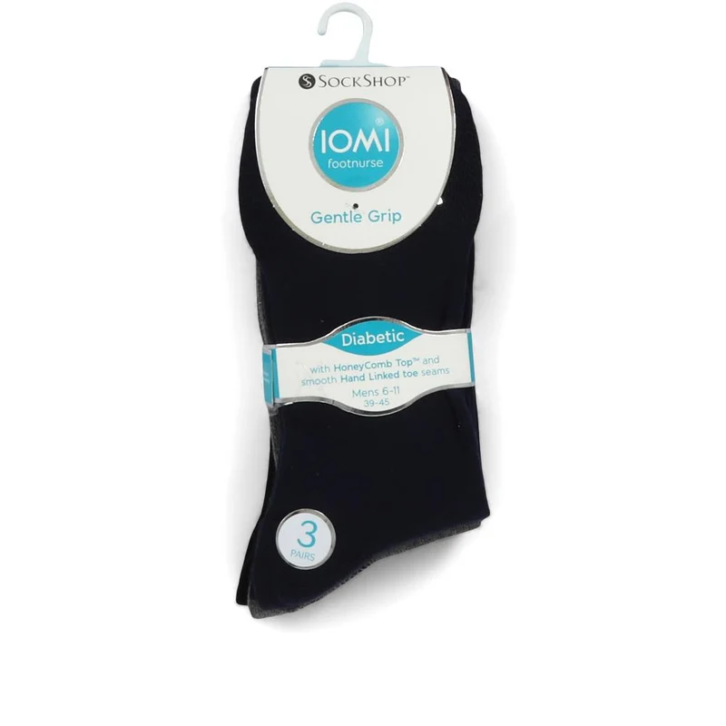 Men's Diabetic Socks - DAVJA27000 / 313 219 - Grey Multi