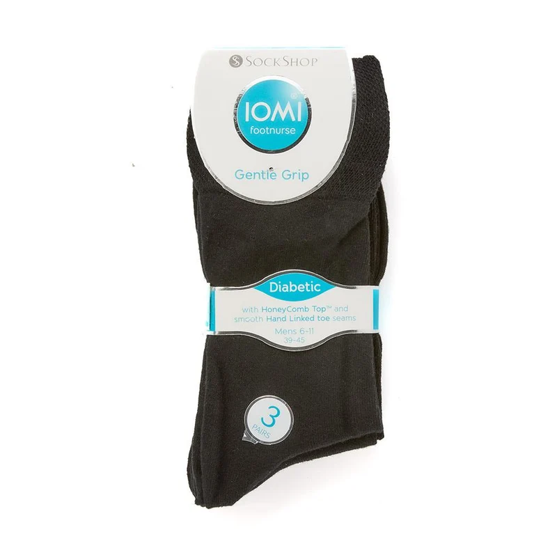 Men's Diabetic Socks - DAVJA27000 / 313 219 - Black