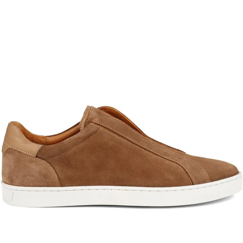 Slade Suede Trainers - SLADE / 325 239 - Tan Suede