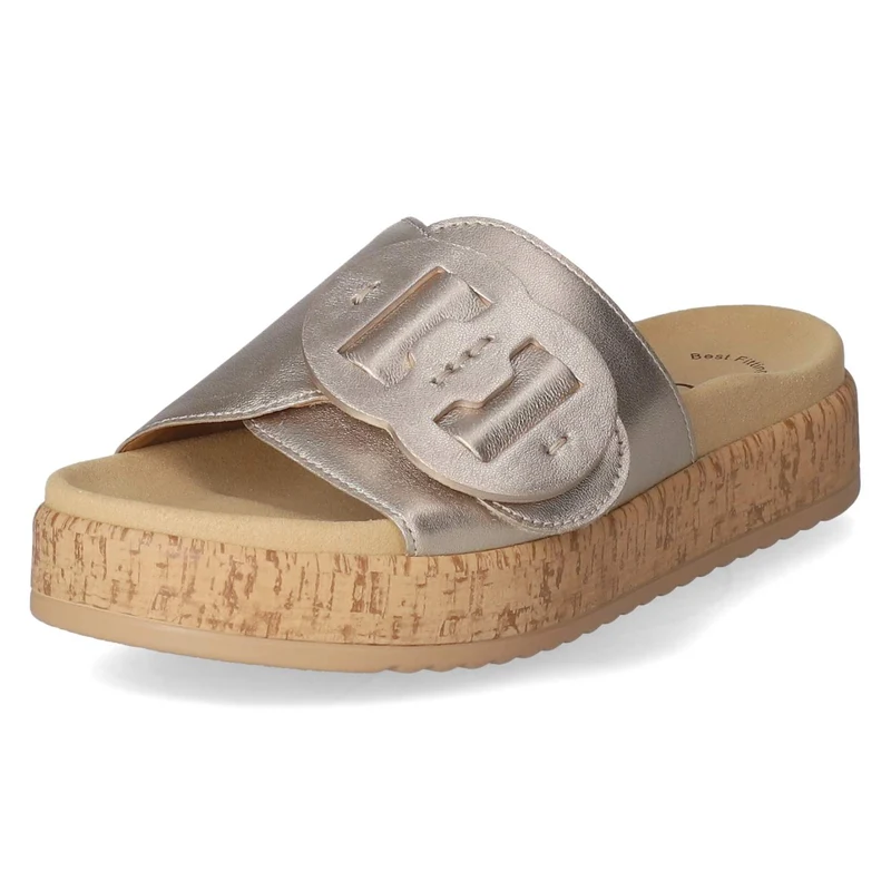 Pantoletten Gold