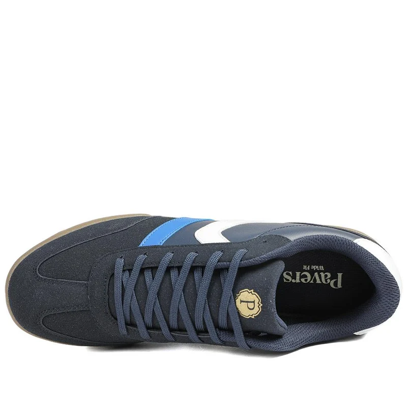 Wide Fit Memory Foam Lace Up Trainers - SUNCH43000 / 328 962 - Navy
