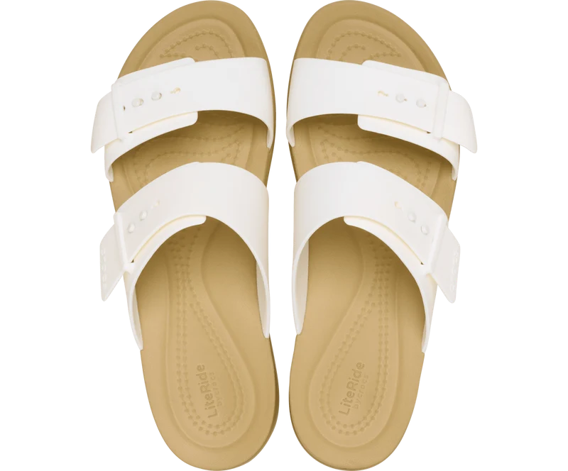 CROCS Brooklyn Buckle Low Sandal - Kreide