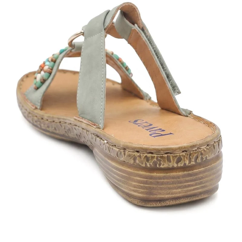 Adjustable Fasten Lightweight Sandals - WOIL43018 / 329 043 - Green