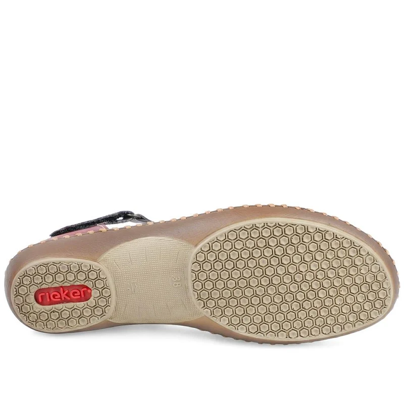 Rieker Touch-Fastening Sandals - RKR39538 / 325 034 - Red Multi